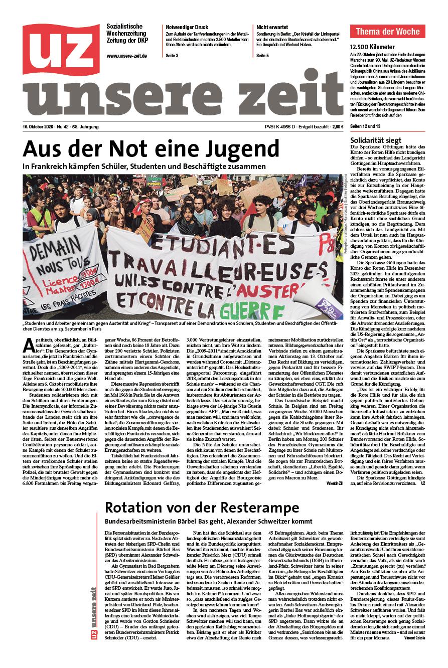 UZ vom 16. Oktober 2026